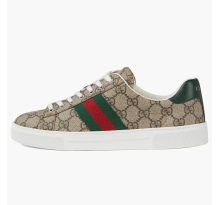 Gucci Ace Gg Crystal Canvas Web Beige womens (760774 FACMZ 9746)