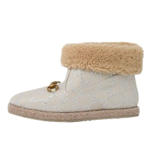 Gucci Canvas Wool Lame GG Monogram Fria Horsebit Ankle (629086-2C810-9152)