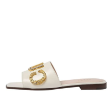 Gucci Cara Grained leather slip on Sandal Off (694858-C9D00-9022)