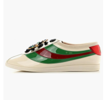 Gucci Falacer Patent Leather Crystal womens (519278 BS7Y0 9067)