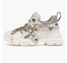 Gucci Flashtrek Sega Ivory Removable w Crystal (541445 GGZ50 9081)