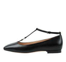 Gucci Monogram Leather Ballet Flats (723449-BKO00-1000)
