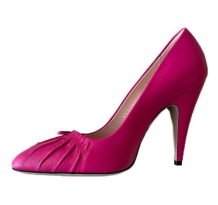 Gucci Nappa Bow High Heel Pumps Bright Fucsia (551759-BKO00-5611)