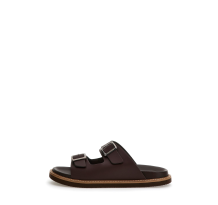 GUESS Sandalen aus echtem Leder Sapata (FM6SAP-LEA03-BROWN)