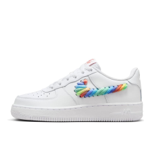 Nike Air Force 1 Low Rainbow Lace Swoosh GS (FQ4948 100)