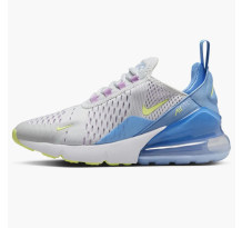 Nike Air Max 270 Pure Platinum Rush Fuchsia Blue Beyond Light Lemon Twist gs (IB4401-043)