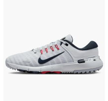 Nike Free Golf Pure Platinum Light Crimson Wolf Grey Armory Navy (FZ8795-001)