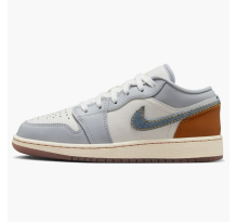 Jordan 1 Low SE GS Phantom Coconut Milk Amber Light Armory Blue (FZ5046 041)