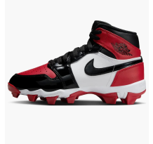 Jordan 1 Mid Cleat Patent Bred Toe gs (HF6883-601)