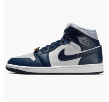 Jordan 1 Mid Football Grey Midnight Navy (FZ8777 044)