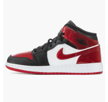 Jordan 1 Mid Patent Bred Toe GS (HV4399-006)