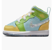 Jordan 1 Mid SE TD Glacier Ice Citron Pulse Action Green (DX4369 400)