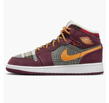 Jordan 1 Mid SE Plaid GS (FD5460 608)