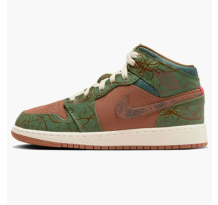 Jordan 1 Mid Treeline GS (FQ8101 200)