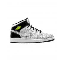 Nike Jordan Air 1 Mid DIY Kids  Schwarz F100 (DC4099-100)