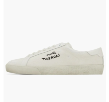 Saint Laurent Court Classic SL 06 Low Distressed Cream womens (610648GUP109113)