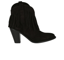 Saint Laurent Western Fringed Ankle (393781CLT001000)