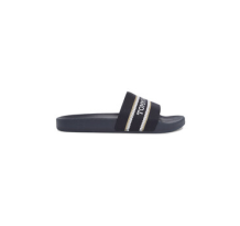 Tommy Hilfiger Zehensandalen HILFIGER POOLSLIDE WITHWEBBING (FW0FW07845DW6)