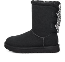 UGG Checkered Bow Snow (1138131-BLK)