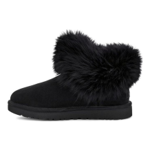 UGG Classic Mini Fluff Collar Fleece Lined (1112491-BLK)
