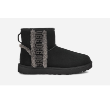 UGG Classic Mini Shearling Logo (1153473-BLK) in schwarz