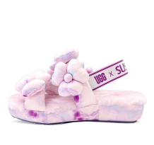 UGG Susan Fang Fluff Slippers Flower Weave (1143570-PINK)