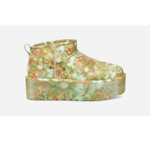 UGG Classic Ultra Platform Boot Collina Strada Green Floral Mini (1170937-GRNF)