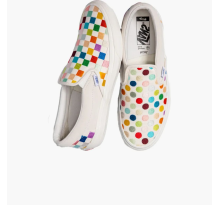 Vans Damien Hirst Classic Slip On Vlt Lx Polka Dot Checkerboard (VN0A3QXYTF9)