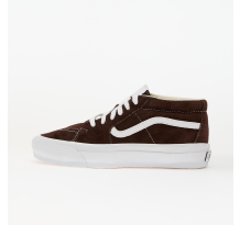 Vans Sk8 Mid Reissue 83 LX Pig Suede Potting Soil (VN000CQQDMV1) in braun