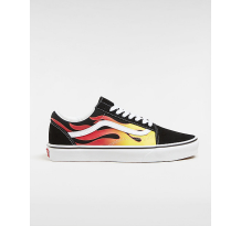 variations of the classic Vans Slip-On Flame (VN0A38G1PHN1) in schwarz