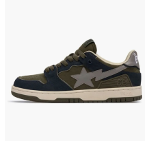 A Bathing Ape Sk8 Sta Navy Khaki Grey (1I70-191-003)