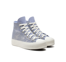 Converse Chuck Taylor All Star Lift Platform Suede Shimmer (A11549C) in grau