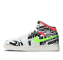 Jordan 1 Mid All Over Logos GS (554725-143)