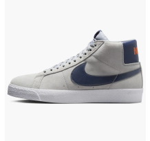 Nike Zoom Blazer Mid SB Wolf Grey Cosmic Clay Midnight Navy (FD0731 004)