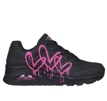 Skechers Uno Dripping In Love x JGoldcrown (177980-BKPK) in schwarz