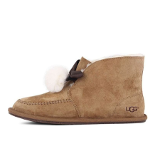 UGG Kallen Suede Moc Toe Pom Slipper Chestnut (1017541-CHE)