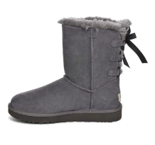 UGG Short Bow Fleece Lined Gray (1110706-CHRC)