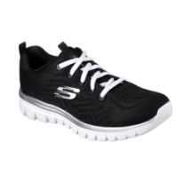 Skechers Graceful Get Connected (12615-BKW) in schwarz