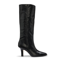 BOSS Kniehohe Boots aus Leder mit eckiger Zehenpartie (50573059001)