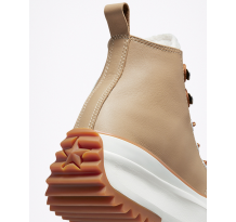 Converse Run Star Hike High Sherpa Nomad Khaki Hi Platform Leather Egret Wheat (573111C)