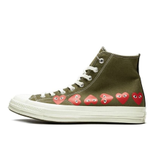 Converse Comme des Garcons Play x Chuck 70 Hi Multi Heart Taylor All Star Green (162973C)