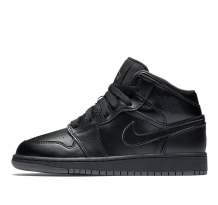 Jordan 1 Retro Mid Grey Outsole GS Dark (554725-021)