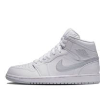 Jordan 1 Retro Mid Platinum Swoosh Pure (554724-108)