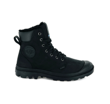 Palladium Pampa Sport Cuff Waterproof Shearling (72992-010-M) in schwarz