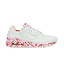 Skechers Uno Loving Love (155506-WRPK) in weiss