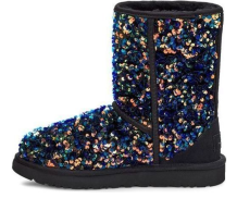 UGG Classic Short Stellar Sequin Snow (1112514-BLK)