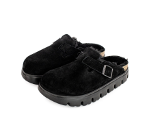 Birkenstock Boston PAP Chunky Shearling Suede Leather Fur (1028453)