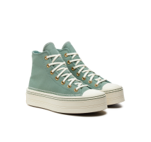 Converse Chuck Taylor All Star Modern Lift Platform Crafted Stitching (A07547C) in grün