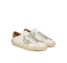Golden Goose Super Star Vacchetta Tan Grey Suede Patch (GMF00102-F002182-10803)