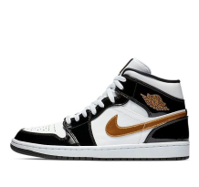 NIKE JORDAN 1 Mid Patent Gold (852542-007)